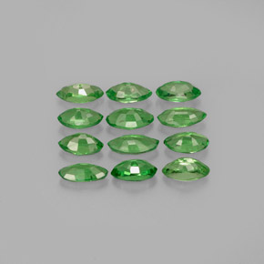  ct natürliche grüner Tsavorit-Edelsteine, Marquise, VS