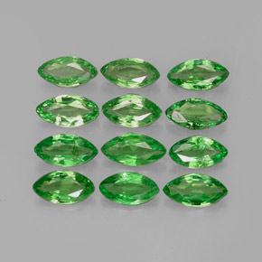  ct natürliche grüner Tsavorit-Edelsteine, Marquise, VS