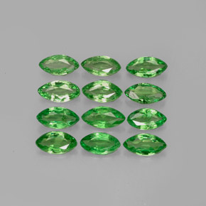  ct natürliche grüner Tsavorit-Edelsteine, Marquise, VS