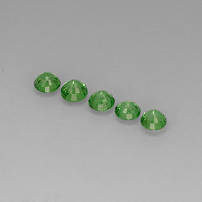  ct natürliche grüner Tsavorit-Edelsteine, Rundschliff, VVS-VS