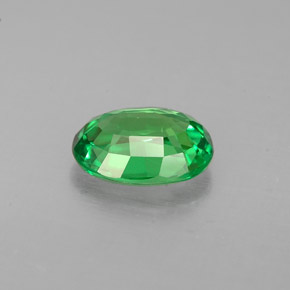1,07 ctw natürlicher grüner Tsavorit, Oval Schliff, VVS