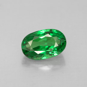 1,20 ctw natürlicher grüner Tsavorit, Oval Schliff, VS