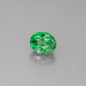 1,10 ctw natürlicher grüner Tsavorit, Oval Schliff, VS