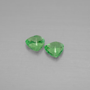  ct natürliche grüner Tsavorit-Edelsteine, Trillion, VVS-VS
