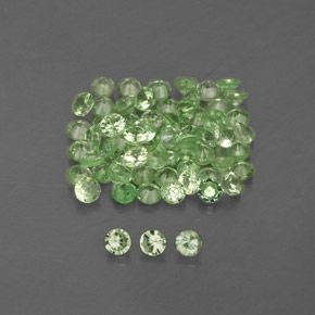  ct natürliche grüner Tsavorit-Edelsteine, Rundschliff, VVS-VS