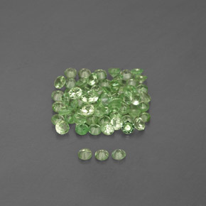  ct natürliche grüner Tsavorit-Edelsteine, Rundschliff, VVS-VS
