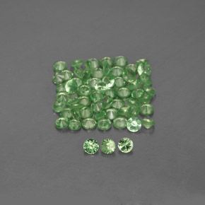  ct natürliche grüner Tsavorit-Edelsteine, Rundschliff, VVS-VS