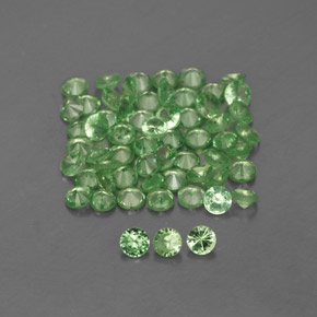  ct natürliche grüner Tsavorit-Edelsteine, Rundschliff, VVS-VS