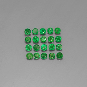  ct natürliche grüner Tsavorit-Edelsteine, Rundschliff, VVS-VS