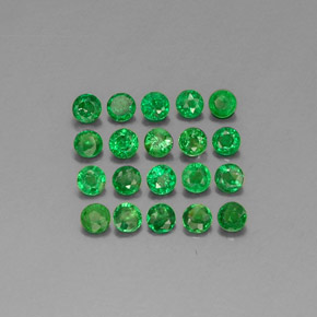  ct natürliche grüner Tsavorit-Edelsteine, Rundschliff, VVS-VS