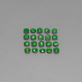  ct natürliche grüner Tsavorit-Edelsteine, Rundschliff, VVS-VS