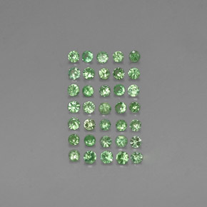  ct natürliche Chrom-grün Tsavorit-Granat-Edelsteine, Rund Schliff, VVS-VS