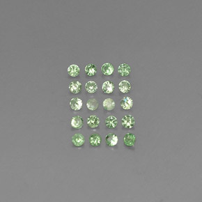  ct natürliche grüner Tsavorit-Edelsteine, Rundschliff, VVS-VS