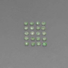  ct natürliche grüner Tsavorit-Edelsteine, Rundschliff, VVS-VS