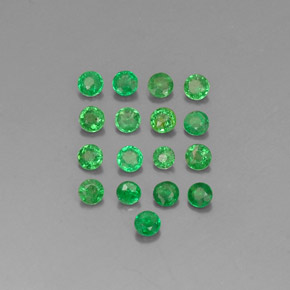  ct natürliche grüner Tsavorit-Edelsteine, Rundschliff, VVS-VS