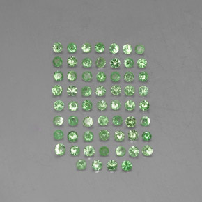  ct natürliche grüner Tsavorit-Edelsteine, Rundschliff, VVS-VS