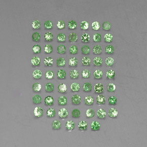  ct natürliche grüner Tsavorit-Edelsteine, Rundschliff, VVS-VS