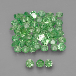  ct natürliche grüner Tsavorit-Edelsteine, Rundschliff, VVS-VS