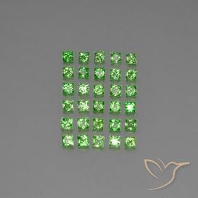 2.66ctw Natürlicher Lebendiges grün Tsavorit-Granat, Quadrat, VVS-VS