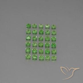 2.66 ct natürliche Lebendiges grün Tsavorit-Granat-Edelsteine, Quadrat, VVS-VS