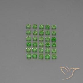 2.42 ct natürliche hellgrün Tsavorit-Granat-Edelsteine, Quadrat, VVS-VS