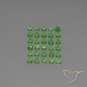 2.77 ct natürliche Lebendiges grün Tsavorit-Granat-Edelsteine, Quadrat, VVS-VS