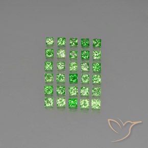 2.96 ct natürliche Giftgrün Tsavorit-Granat-Edelsteine, Quadrat, VVS-VS