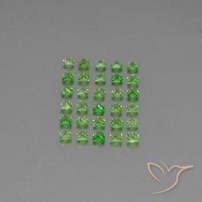 2.96 ct natürliche Giftgrün Tsavorit-Granat-Edelsteine, Quadrat, VVS-VS