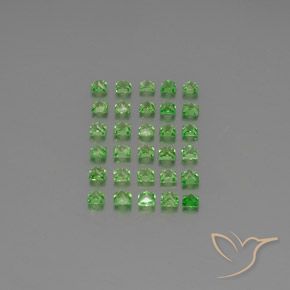 2.70 ct natürliche Mittelgrün Tsavorit-Granat-Edelsteine, Quadrat, VVS-VS
