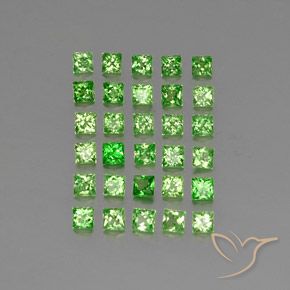 2.54 ct natürliche hellgrün Tsavorit-Granat-Edelsteine, Quadrat, VVS-VS