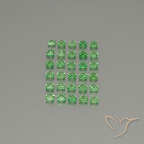 2.81 ct natürliche hellgrün Tsavorit-Granat-Edelsteine, Quadrat, VVS-VS
