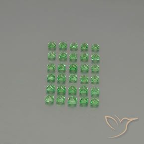 2.80 ct natürliche Mittelgrün Tsavorit-Granat-Edelsteine, Quadrat, VVS-VS