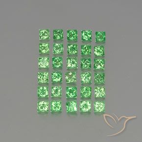 2.36 ct natürliche Giftgrün Tsavorit-Granat-Edelsteine, Quadrat, VVS-VS