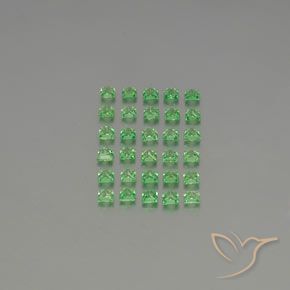 2.36 ct natürliche Giftgrün Tsavorit-Granat-Edelsteine, Quadrat, VVS-VS