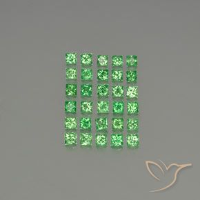 2.79ctw Natürlicher Giftgrün Tsavorit-Granat, Quadrat, VVS-VS