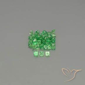2.13 ct natürliche Giftgrün Tsavorit-Granat-Edelsteine, Quadrat, VVS-VS