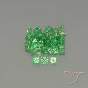 2.13 ct natürliche Giftgrün Tsavorit-Granat-Edelsteine, Quadrat, VVS-VS