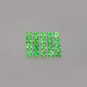  ct natürliche grüner Tsavorit-Edelsteine, Quadrat, VVS-VS