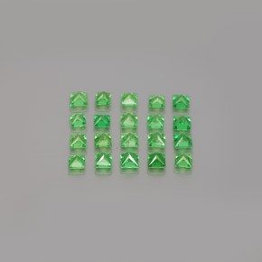  ct natürliche grüner Tsavorit-Edelsteine, Quadrat, VVS-VS