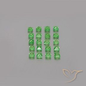 1.54 ct natürliche hellgrün Tsavorit-Granat-Edelsteine, Quadrat, VVS-VS