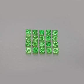  ct natürliche grüner Tsavorit-Edelsteine, Quadrat, VVS-VS