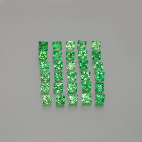 1,62 ct natürliche grüner Tsavorit-Edelsteine, Quadrat, VVS-VS