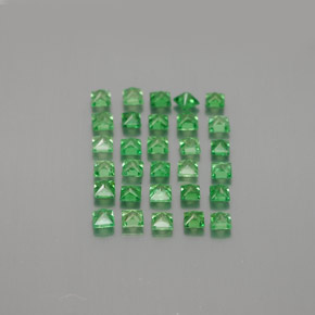 1,62 ct natürliche grüner Tsavorit-Edelsteine, Quadrat, VVS-VS