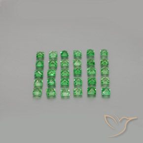 1.73 ct natürliche hellgrün Tsavorit-Granat-Edelsteine, Quadrat, VVS-VS