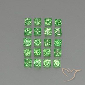 1.78 ct natürliche hellgrün Tsavorit-Granat-Edelsteine, Quadrat, VVS-VS