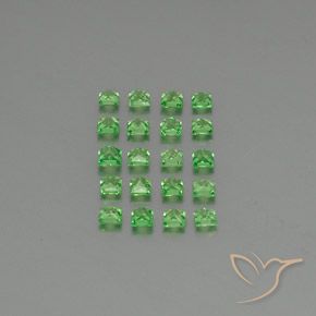 1.78 ct natürliche hellgrün Tsavorit-Granat-Edelsteine, Quadrat, VVS-VS