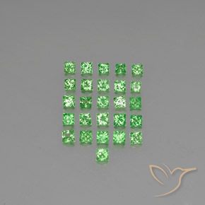 2.06ctw Natürlicher hellgrün Tsavorit-Granat, Quadrat, VVS-VS