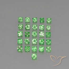 2.06 ct natürliche hellgrün Tsavorit-Granat-Edelsteine, Quadrat, VVS-VS