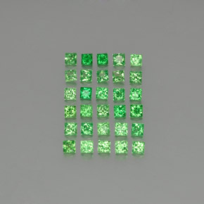 1.42 ct natürliche Mittelgrün Tsavorit-Granat-Edelsteine, Quadrat, VVS-VS