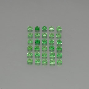 1.42 ct natürliche Mittelgrün Tsavorit-Granat-Edelsteine, Quadrat, VVS-VS